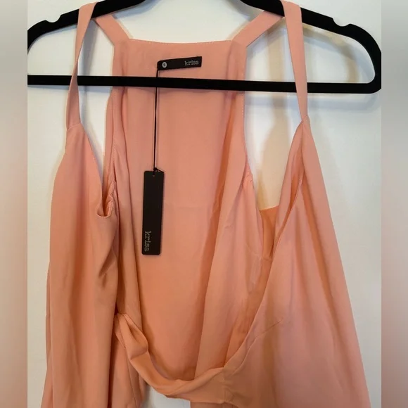 NWT Revolve krisa Lightweight Wrap Tank Top - Picture 4 of 8